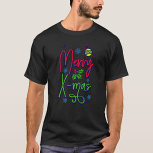 T-shirt Stylish Merry Christmas Eve Party Xmas