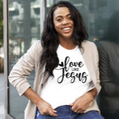 T-shirt Stylish Modern Typografy Love Like Jésus