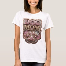 Stylish Or DOG MOM Texte 3D Art