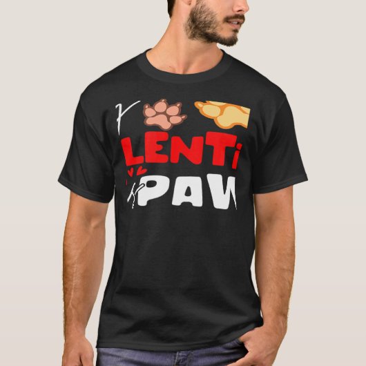 T-shirt Stylish Statement Valentine's Day Dog Partnerlook  (Devant)