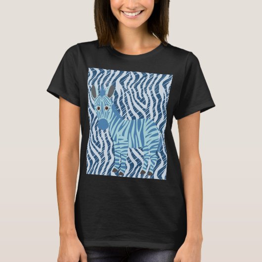 T-shirt Stylish Zebra Stripes - Design audacieux et unique (Devant)