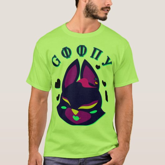 T-shirt stylized fox-cat hybrid  (Devant)