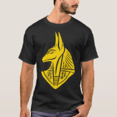 T-shirt Stylized Gold Emblem Of An Anubis (Devant)