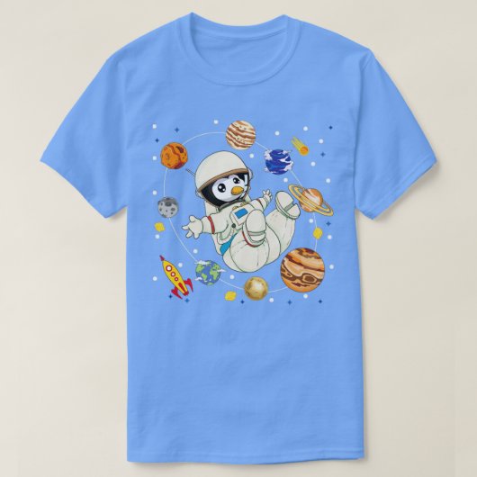 T-shirt Stylo animal astronaute astronomique (Design devant)