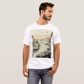 T-shirt Stylo et art rose (Devant entier)