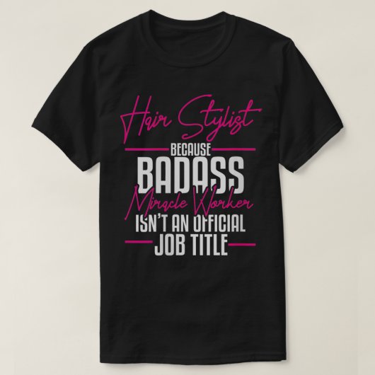 T-shirt Stylo pour femmes Coiffeur Hustler Coiffeur Salon (Design devant)