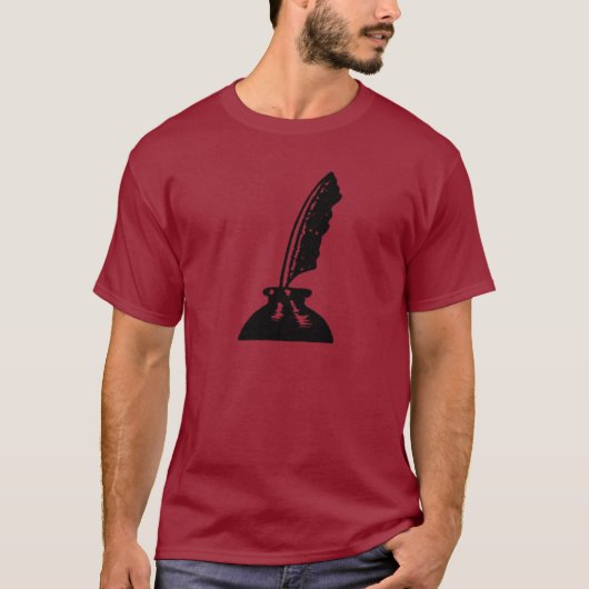 T-shirt Stylo Quill Ecrivain ou Enseignant (Devant)