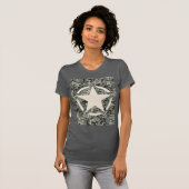 T-shirt Stylo Star sur le Camouflage numérique (Devant entier)