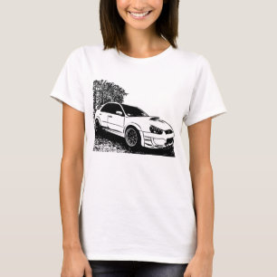T-shirt Subaru Impreza WRX Sti Vectoriel Femmes