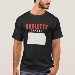 T-shirt Sublette Kansas USA State America Travel Kansan