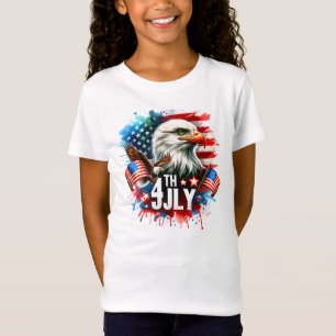 T-Shirt Sublimation d'aigle patriotique américain-61905