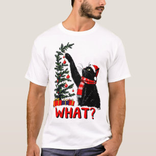 T-shirt Sublimation de chat de Noël amusante