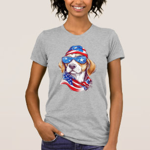 T-shirt Sublimation de chien du 4 juillet-66361