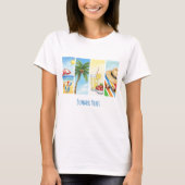 T-shirt Sublimation Vibes été | La plage de Retro (Devant)