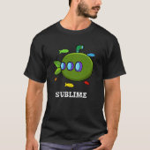 T-shirt Sublime Funky Sous-marin Fruit Lime Pun Dark BG (Devant)