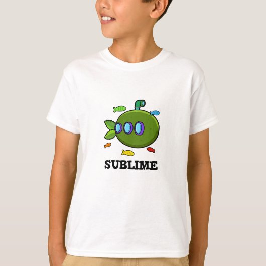 T-shirt Sublime Funny Sous-marin Fruit Lime Pun (Devant)
