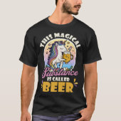 T-shirt Substance Magique appelée Bière Design Unicorn (Devant)