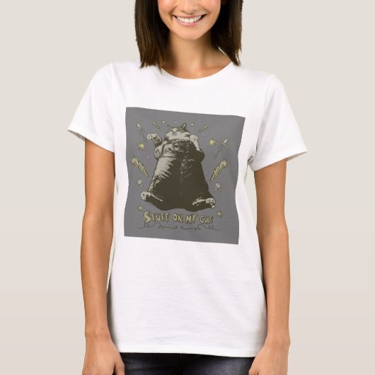 T-shirt Substance sur mon chat - gros chat (Devant)
