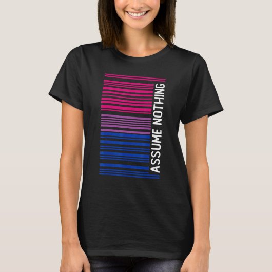 T-shirt Subtil Bisexuel Supposons Rien De Bi Fierté (Devant)