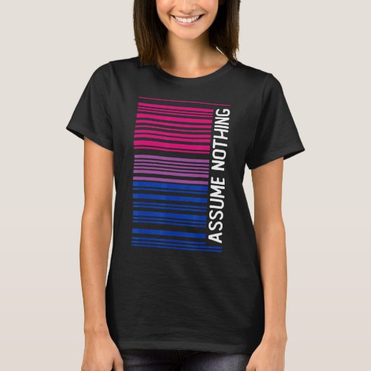 T-shirt Subtil Bisexuel Supposons Rien De Bi Fierté (Devant)