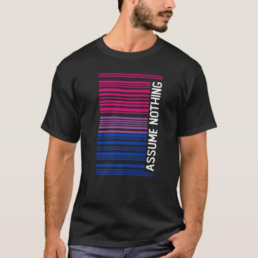 T-shirt Subtil Bisexuel Supposons Rien De Bi Fierté (Devant)