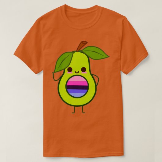 T-shirt Subtil Omnisexual Avocado omnisexual avocado omni (Design devant)