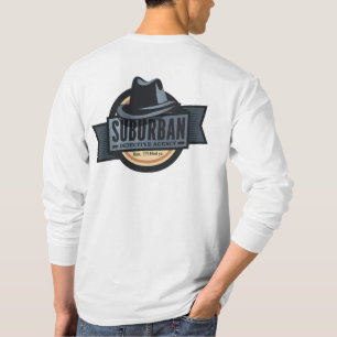 T-shirt suburbain de douille d'agence de
