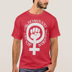 T-shirt Subvertir Le Paradigme Dominant Blanc