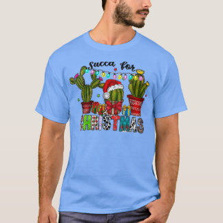 T-shirt Succa Pour Noël Amusants Jardin Succulents Cactu