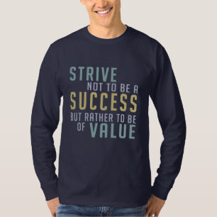 T-shirt Succès et valeur Vêtements motivants