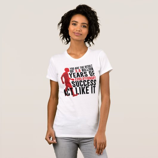 T-shirt Succès évolutionnaire (Devant entier)