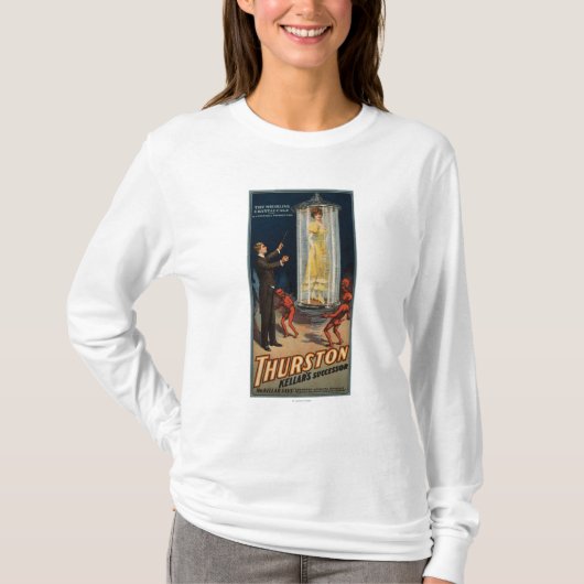 T-shirt Successeur de Thurston Kellar - femme dans l'eau (Devant)