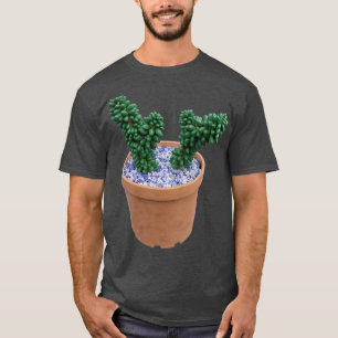 T-shirt Succulent Sedum Furfuraceum In Vase
