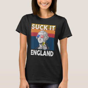 T-shirt Suce l'Angleterre 4 juillet George Washington 17