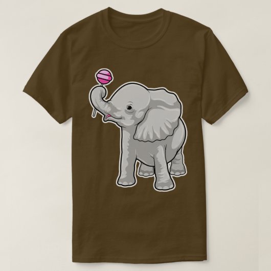 T-shirt Sucette d'éléphant (Design devant)