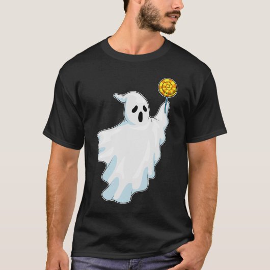 T-shirt Sucette d'Halloween fantôme (Devant)