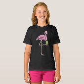T-shirt Sucette glacée flamant rose (Devant entier)