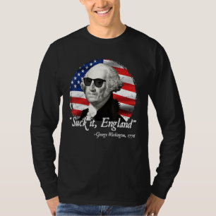T-shirt Suck It England 4 juillet George Washington 177