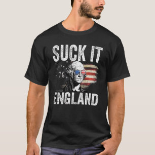 T-shirt Suck It England 4 juillet George Washington 177