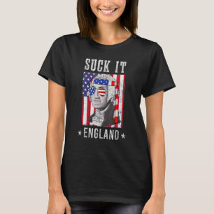 T-shirt Suck It England 4 juillet George Washington 177