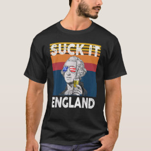T-shirt Suck It England 4 juillet George Washington 177