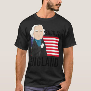 T-shirt Suck It England 4 juillet George Washington 177