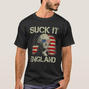 T-shirt Suck It England 4 juillet George Washington 177
