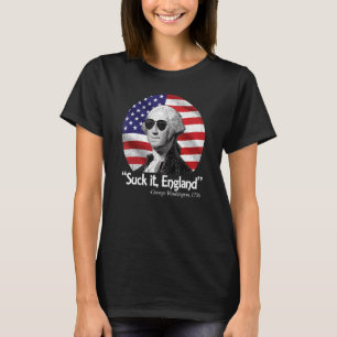 T-shirt Suck It England 4 juillet George Washington 1776