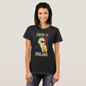 T-shirt Suck It England 4 juillet George Washington 1776 (Devant entier)