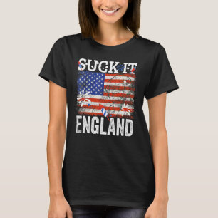 T-shirt Suck It England 4 juillet George Washington Us F