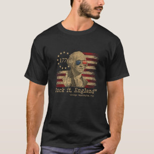 T-shirt Suck It England Drapeau américain George Washingto