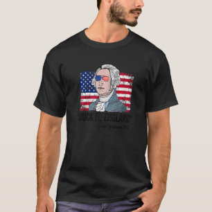 T-shirt Suck It England George Washington 4 juillet Hommes