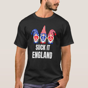 T-shirt Suck It England Usa 4 juillet Hommes Femmes