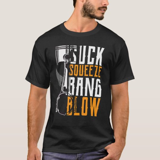 T-shirt Suck Squeeze Bang & Blow Car et Moto (Devant)